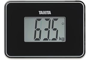 TANITA HD-386 Le plus Petit Pèse-Personne Numérique au Monde Facile à Transporter Noir Nacré
