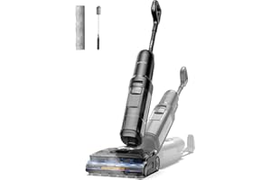 Tineco Floor One S7 Stretch Steam Nettoyeur Vapeur, Aspirateur Balai Vapeur sans Fil 2 en 1, 160℃ HyperSteam, 180° Pose à Plat, Auto-Nettoyage FlashDry, 80 Min d'autonomie, Anti-Tangle-Design