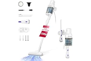 HOPVISION Staubsauger, 22KPa Staubsauger mit Kabel 5m, 3 in1 Staubsauger Beutellosmit 600W, Vacuum Cleaner Tierhaar Staubsauger, 800ml Staubbehälter mit Handgriff für Tierhaare Corded