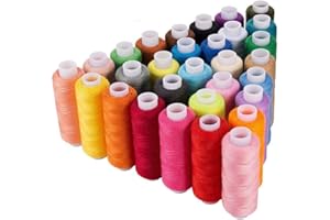 JOY STORE TOY STORE Paquete de 10 rollos de hilo de coser. Hilo de poliéster, ideal para coser a mano. Colores surtidos.