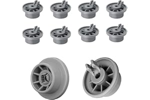 EcoJozon 8er Set Unterkorb Korbrollen für Geschirrspüler und Spülmaschinen - Universelle Rollen Ersatzteile Kompatibel mit Bosch, Siemens, Neff, Beko für Unterkorb