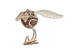 UGEARS Puzzle 3D en Bois - Kit de Modèle de Vif d'Or Harry Potter - Loisirs Créatifs pour Adultes - 120 Pièces