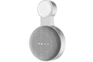 Baaletc Soporte de Pared Outlet para Google Home Mini/Nest Mini (2nd Gen) Asistente de Altavoz, Altavoz Inteligente, Manejo de Cable Incorporado