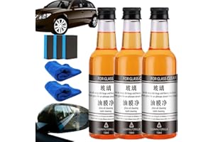 EHOTER Invisible Glass - Rimuovi pellicola di olio per vetri e vetri dell'auto, detergente invisibile per vetri dell'auto, 3 pezzi