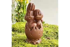 CHOCODIC MAÎTRE ARTISAN CHOCOLATIER DEPUIS 1995 Moulage chocolat de Paques SANS SUCRE spécial diabétique LAPIN COPAIN 120g - chocolat de Pâques - Fabrication artisanale - chocolat paques lapin poule cloche poussin oeuf (Chocolat lait san sucre)