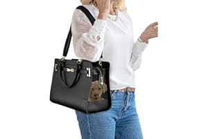 NewEle Fashion Dog Purse Carrier for Small Dogs with Shoulder Strap, Hold up to 4.5kg Quality PU Leather Pet Carrier Cat Carrier Airline Approved Puppy Purse Carrier for Travel (Black, Small Size)