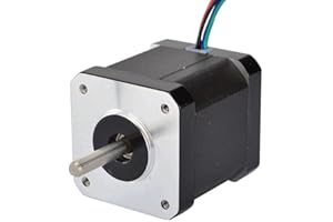 STEPPERONLINE Nema 17 Moteur pas a pas/Stepper Motor Bipolaire 0.9deg 46Ncm 2A 42x42x48mm 4 Fils pour Imprimante 3D, Machine CNC
