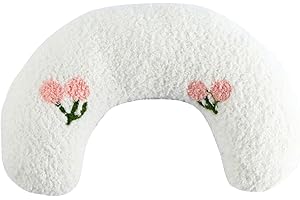 ywkiyrs Oreiller en forme de U confortable et moelleux pour animal de compagnie, coussin apaisant pour chiens et chats, petit oreiller cervical apaisant pour animal de compagnie, soutien du sommeil