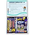 Emergency Chocolate Kit. Chocolate Gift Box With 10 Full Size Chocolate Bars. Funny Gifts For Chocolate Lovers. Get Well Soon Gifts, Recovery Hampers. Christmas Or Birthday Chocolate Selection Box