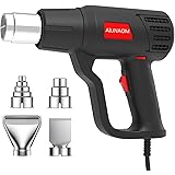 AIUNAOM Pistola ad Aria Calda 2000W Pistola Termica 50℃~650℃ Controllo di Temperatura Senza Livelli + 2 Velocità dell'aria Pr