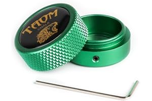 YEUEK TAOM Pool Chalk Holder Round Shaped Practical Tool Billiards Accessories Magnetic Mini Chalk Tip Case Container Round Box Billiards