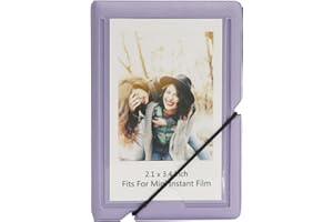 GOLDBARLEY Mini Instant Film Photo Album Holds 28 Photos Fits Fujufilm Instax Mini 11 9 8 8+ 70 7S 90 25, Polaroid, Lomography (Antique Purple)