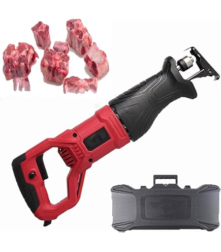 Chop Saw Cordless Electric Reciprocating Bone Saw 1050W - Handheld Meat Saw, Variable Speed, Stainless Steel Blade, For Frozen Meat & Bones Chop Saw Cordless Electric Reciprocating Bone Saw 1050W - Handheld Meat Saw, Variable Speed, Stainless Steel Blade, For Frozen Meat & Bones