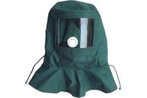 Sandblästring huva klar vision sandblästring huva mask med justerbart rep anti-damm vind skyddande utrustning mask för poleri
