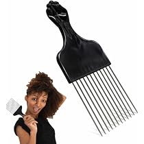 FRCOLOR Afro Pick Kamm Aus Holz – Langer Zahn, Statikfrei Für Lockiges & Glattes Haar