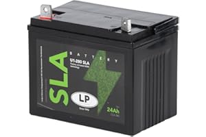 TESTEL LANDPORT U1-280 SLA Batterie 12V 24aH für Rasenmäher, Rasentraktor, Aufsitzmäher [inkl. 7.50 Batteriepfand]