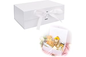 YEAHBOOM Magnética Caja de Regalo de Cartón,Caja de regalo con lazo,Caja de Regalo de Reutilizable Creative Box,Adecuado para Envoltorio de Boda de Cumpleaños de Navidad de san valentin de pascua de halloween