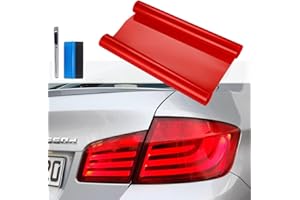 NewL 40 cm x 152 cm extra breite Selbstklebende Auto-Tönung Scheinwerfer Rücklicht Nebelscheinwerfer Vinyl Smoke Film Blatt Aufkleber Abdeckung (Rot)