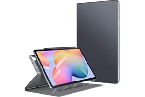 ZtotopCases - Case for Samsung Galaxy Tab S6 Lite 10.4 Inch 2024/2022/2020, Ultra Slim Smart Magnetic Back with Built-in Pencil Holder for SM-P610N/P613N/P615N/P619N/P620N/P625N, Gray