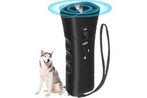 WEIMEIH Anti Dog Barking Device,Ultrasonic Bark Stopper Anti Barking Device For Dogs, 3 in 1 Handheld Ultrasonic Stop Dog Barking Device Indoor Outdoor Bark Deterrents Control For Small Medium Large Dogs