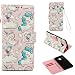 Produktbild Samsung A6 2018 Hülle, Samsung A6 2018 Schutzhülle, Samsung A6 2018 cover Alfort Lederhülle Design Dual Use Flip Hülle Cover Schale Book Type PU Leder + PC Hülle Innere Magnetverschluss Flip Case Wallet Case für Samsung A6 2018 Smartphone Ledercase Tasche Taschen Schalen Handytasche mit Standfunktion und Kartenfächer ( Rosa Pony )