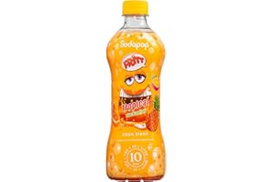‎SODAPOP Sodapop Soda Sirup FRITT Tropical, zuckerfrei, fruchtiges Getränkekonzentrat, 1 Flasche ergibt 10 L Fertiggetränk, 500 ml