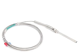 GAROSA 5x70mm K-Type Tipo di Sonda Sensore di Temperatura a Termocoppia Sonda in Acciaio Inossidabile Installazione con Filettatura M8 Test di Misurazione per L'industria Chimica Medicina