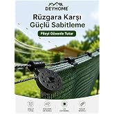 Deyhome G&ouml;lgelik Sabitleme Klipsi UV Dayanımlı &ndash; Sera, Bah&ccedil;e Filesi, G&ouml;lgelik Tente ve Tarım Ağı Sabitleyici Klips Siyah (50)