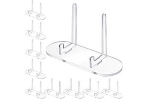 APLZGMG 10 Pack Acrylic Card Display Stand, Clear Acrylic Card Holder for Graded Sports Trading PSA Baseball Cards Display, Cards Stands for Badges and Medals (3.9 x 2.2 x 1.3 Inches)