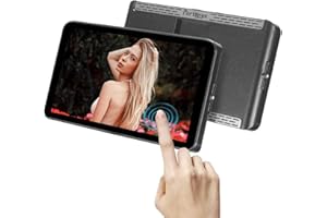 Portkeys LH7P 7 Zoll Kamera Feld Monitor Touchscreen 1000nit, Full HD 1920x1080 Drahtlose Kamerasteuerung für S0NY & Blackmagic, 4K HDMI EIN-/Ausgang, 3D LUT Ausgabe Waveform Leichtbau Field Monitor