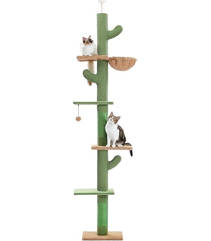 PAWZ Road - Cat Tree Tower - 136 Cm Hoog Kattenboom Met Hangmatten Condos En Krabpalen PAWZ Road - Cat Tree Tower - 136 Cm Hoog Kattenboom Met Hangmatten Condos En Krabpalen