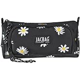JACBAG PRIME XL-LASTİK AYRA&Ccedil;LI İKİ B&Ouml;LMELİ KALEM KUTUSU (Papatya)