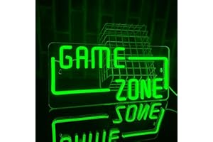 PILOYINDE GAME ZONE neón Letrero de neón letrero de neón para decoración de sala de juegos letrero de neón USB letrero abierto decoración de pared LED elementos de juego