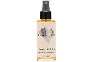 BRAMLEY PRODUCTS Bramley Room Spray (100ml), Room Freshener and Odour Eliminator in an Essential Oil Spray, Natural Home Fragrance with Sweet Orange, Geranium & Spearmint