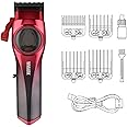 WMARK NG-9009 Ultra Premium Professional 10000 Rpm Magnetic Maglev Motor Zero Gapped Hair Clipper High Precision Fade Blade With DLC Process 4 Guide Comb Taper Lever 120 min 2500 mAh Battery, Model 10
