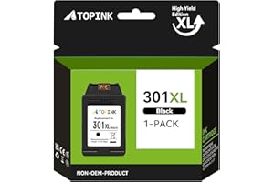 NEIBER ATOPINK 301 czarne kartridże 301 XL kompatybilne z HP 301 kartridże do drukarek czarne, 301XL do HP Envy 4500 5530 4507 5532 4502 DeskJet 1510 2540 1000 2050 3050 10101 0 OfficeJet 2 620 4630 4632