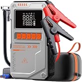 Jump Starter Auhma Ak&uuml; Takviye Cihazı 10.000 mAh 4'&uuml; 1 Arada Powerbank &Ccedil;antalı Hava Kompres&ouml;r&uuml; 150 PSI Otomobil SUV Motosikle