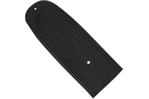 Bid4ze Black Leather Flame Stitch Leather Rear Solo Seat Fender Bib For Harley Dyna Wide Glide FXDWG Super Glide Street Bob FXDB