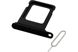 MMOBIEL SIM-Kartenhalter Kompatibel mit iPhone 13 - SIM-Tray - SIM-Kartensteckplatz - SIM-Kartenhalter Ersatz - Inkl. SIM-Nadel und wasserdichtem Gummiring - Schwarz
