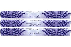 Vedmantra Incense Sticks - 20 Sticks x 3 Pack - Premium Series (Lavender)