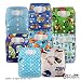 LittleBloom, Reusable Pocket Cloth Nappy, Fastener: Hook-Loop, Set of 8, Patterns 808, With 16 Microfibre Inserts, (see "Special Offers and Product Promotions" for Special Offers Detail)