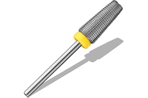 ‎VNJAOI Vnjaoi Hartmetall 5 in 1 Nagelbohrer nagelfräser bit Zwei-Wege-Drehung Verwendung für Links- und Rechtshänder Schnelles Entfernen von hartem Gel Maniküre Nagelkunst-Bohrmaschine (Extra fein)