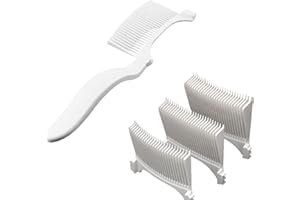 Eson Hair Cutting Curved Positioning Comb, Barber Fade Combs, Hair Cutting Tools for Men, Fade Guide, Barber Accessories, Home Users or Barber, Hairdresser (3 Size Head)