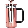 La Cafetière Pisa Stainless Steel Cafetière, Three Cup, Copper, Gift Boxed