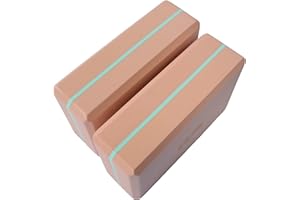 VLFit 2er-Set Yoga Blöcke/Yogablock - hochdichter Eva-Schaum, Fitness-Block, umweltfreundlich und leicht - Wählen Sie Ihre Farbe und Größe (Set mit 2)