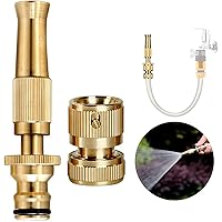FSFTTRAD Brass Nozzle Water Spray Gun Water Jet Hose Nozzles Hose Pipe Spray Gun High Pressure Water Gun For Car,Bike…