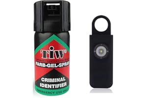 GENERISE Farb Gel Self Defence Spray UK Legal x1 Criminal Identifier Spray for Personal Protection PLUS Personal Alarm Self Defence Keychain