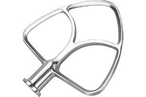 Platt Visp i Rostfritt Stål K45B för KitchenAid 4.5-5 Quart Lutande Huvud Stativ Blandare Artisan- & Classic-serien från MMOB