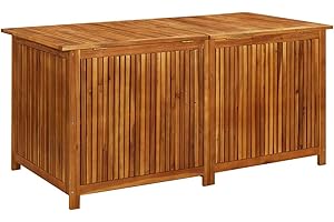 Yolola Baule da Esterno, Cassapanca Contenitore, Cassapanca Legno, Baule da Giardino in Legno Massello di Teak 150x80x75cm