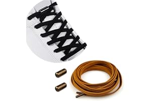 MXKOCO Elastische Schnürsenkel mit Metallkapsel | Universeller Schnürsenkel Ohne Binden Gummischnürsenkel Einstellbare /Gummi Schuhbänder mit Metallverschluss, No Tie Schnürsenkel Nie mehr Schuhe binden